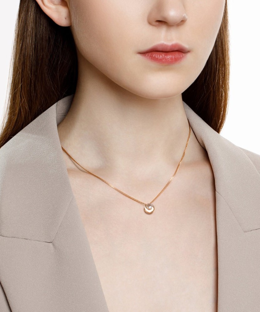 Auksinis pakabukas su cirkoniu - Auksiniai pakabukai - Goldinga