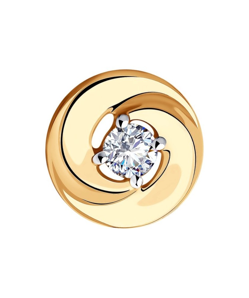 Auksinis pakabukas su cirkoniu - Auksiniai pakabukai - Goldinga