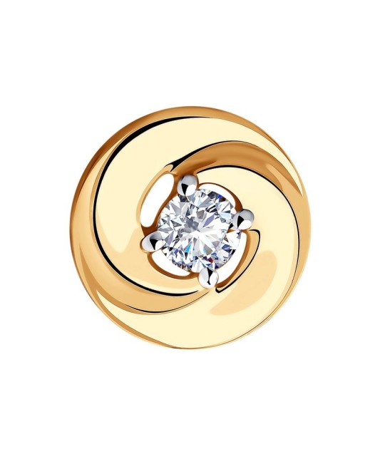 Auksinis pakabukas su cirkoniu - Auksiniai pakabukai - Goldinga