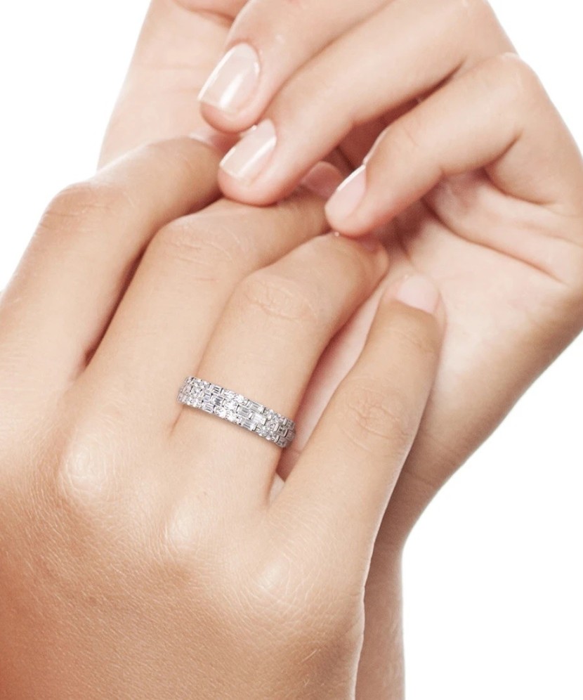 Sidabrinis žiedas su cirkoniais - Sidabriniai žiedai - Goldinga