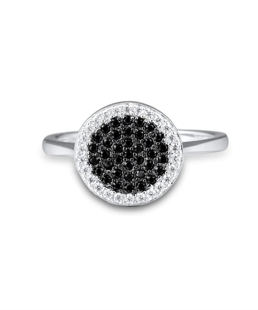 Sidabrinis žiedas su cirkoniais ir špineliais - Sidabriniai žiedai - Goldinga