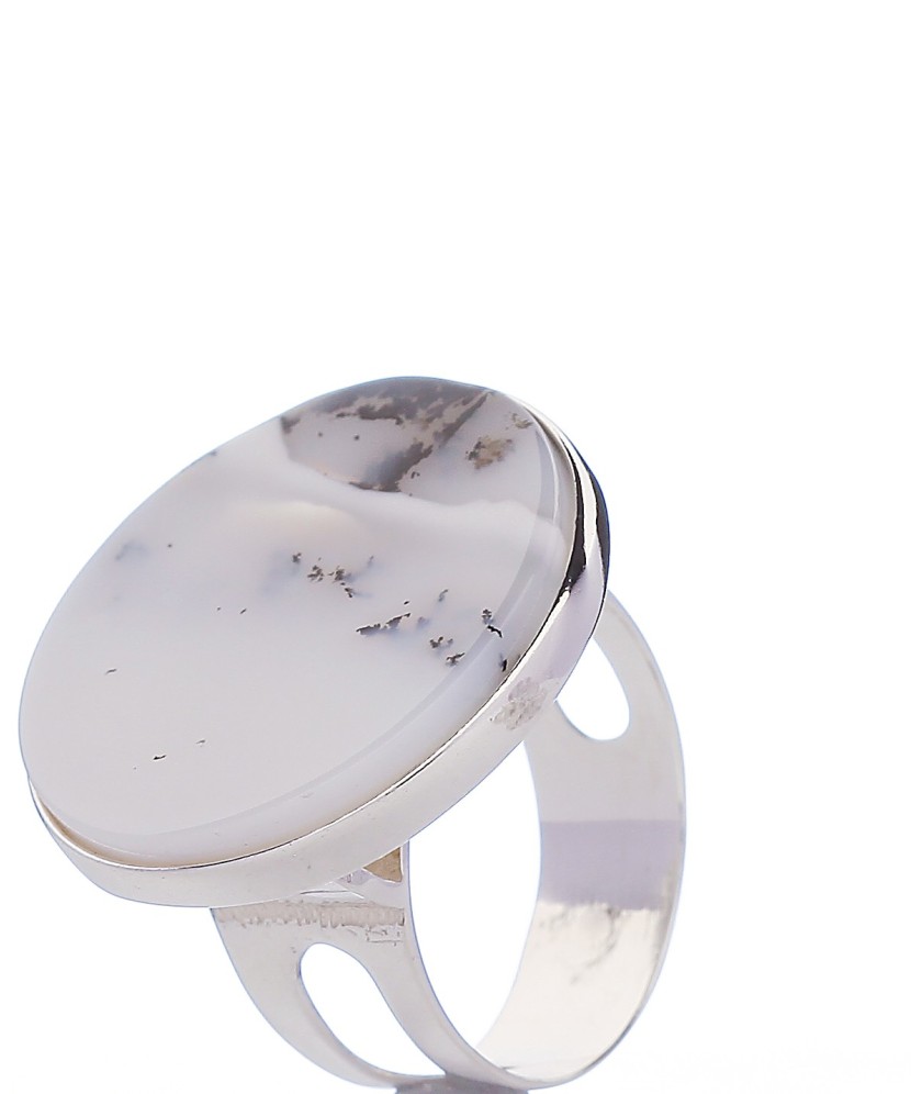 Sidabrinis žiedas su agatu - Sidabriniai žiedai - Goldinga