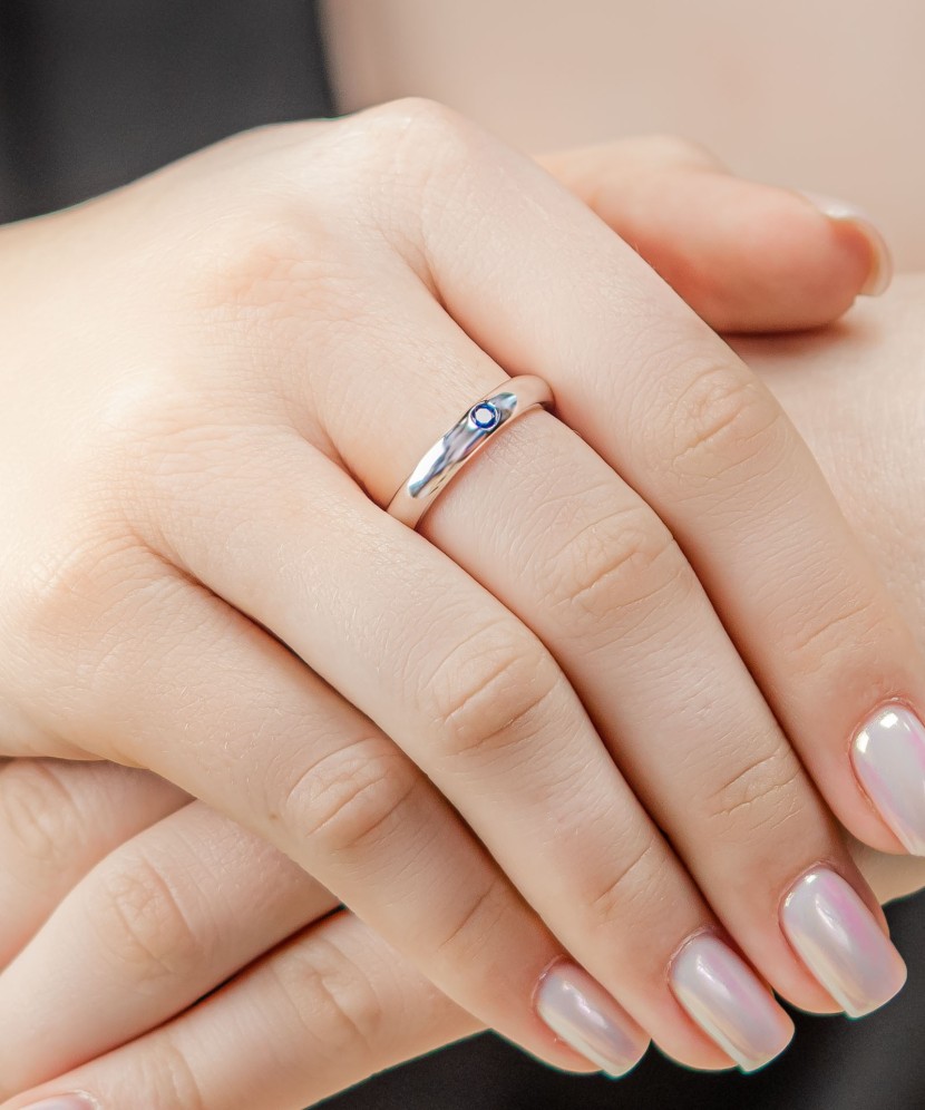 Sidabrinis žiedas su cirkoniu  - Goldinga