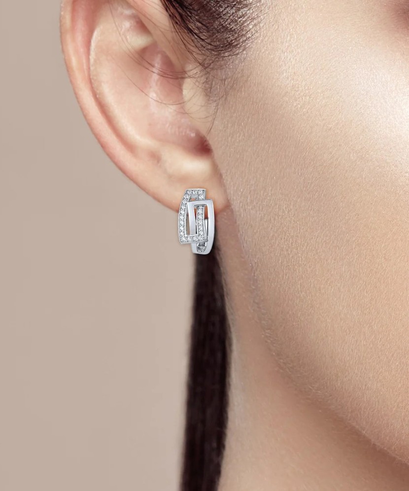 Sidabriniai auskarai su cirkoniais - Sidabriniai auskarai - Goldinga