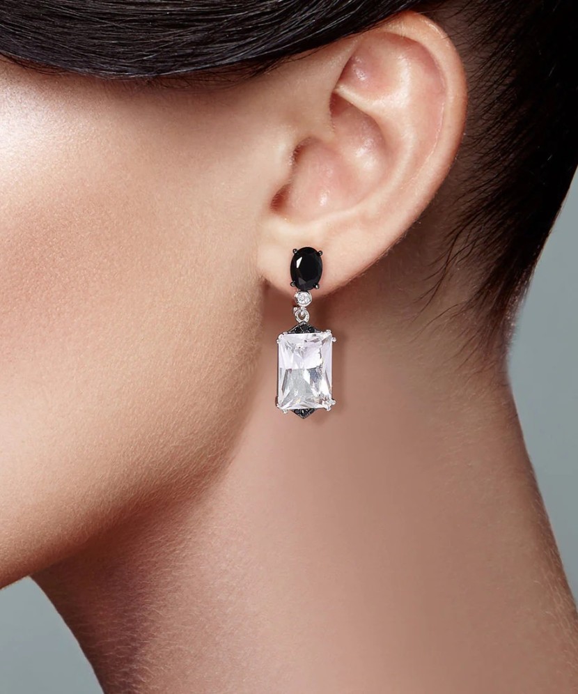 Sidabriniai auskarai su cirkoniais - Sidabriniai auskarai - Goldinga