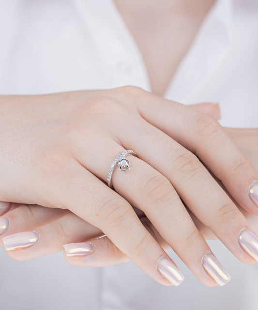 Sidabrinis žiedas su cirkoniais