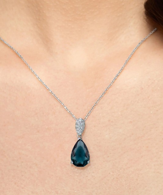 Sidabrinis pakabukas su cirkoniais - Sidabriniai pakabukai - Goldinga