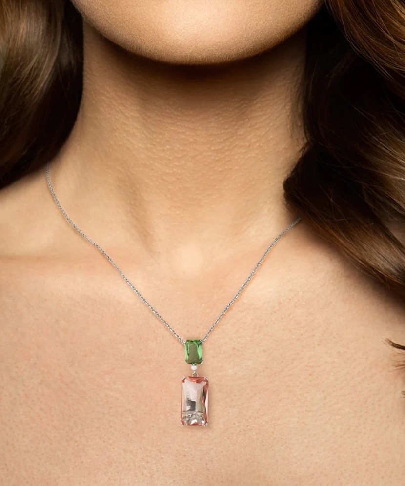 Sidabrinis pakabukas su cirkoniais - Sidabriniai pakabukai - Goldinga