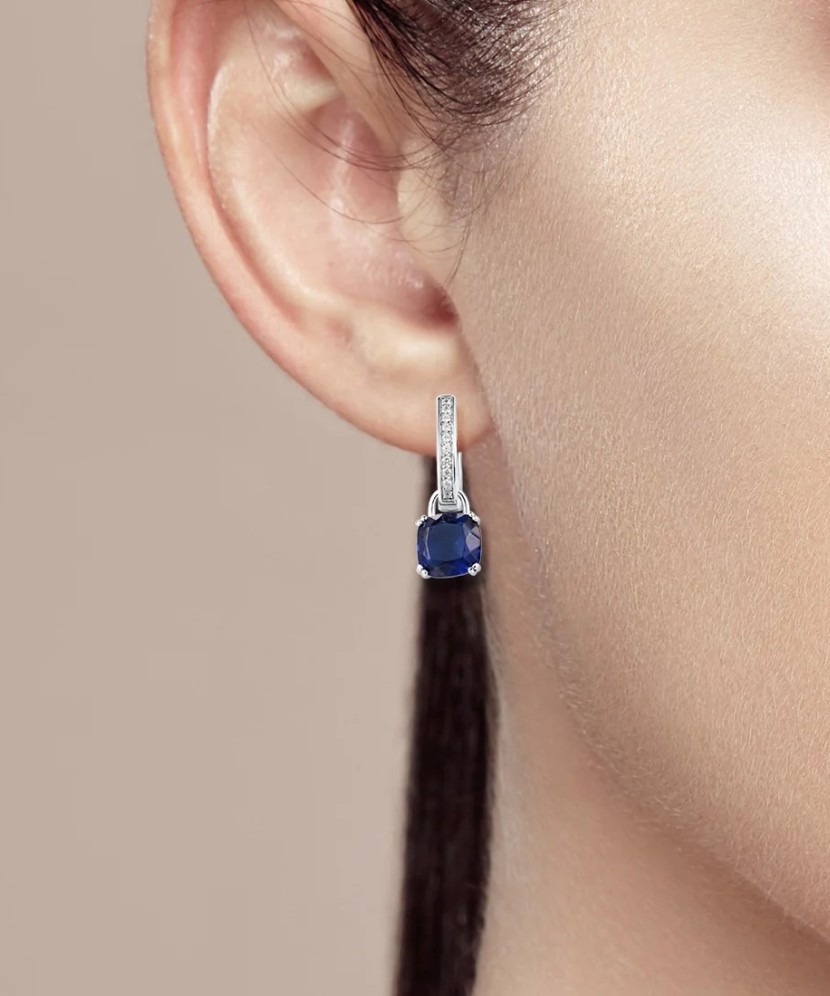 Sidabriniai auskarai su cirkoniais  - Goldinga