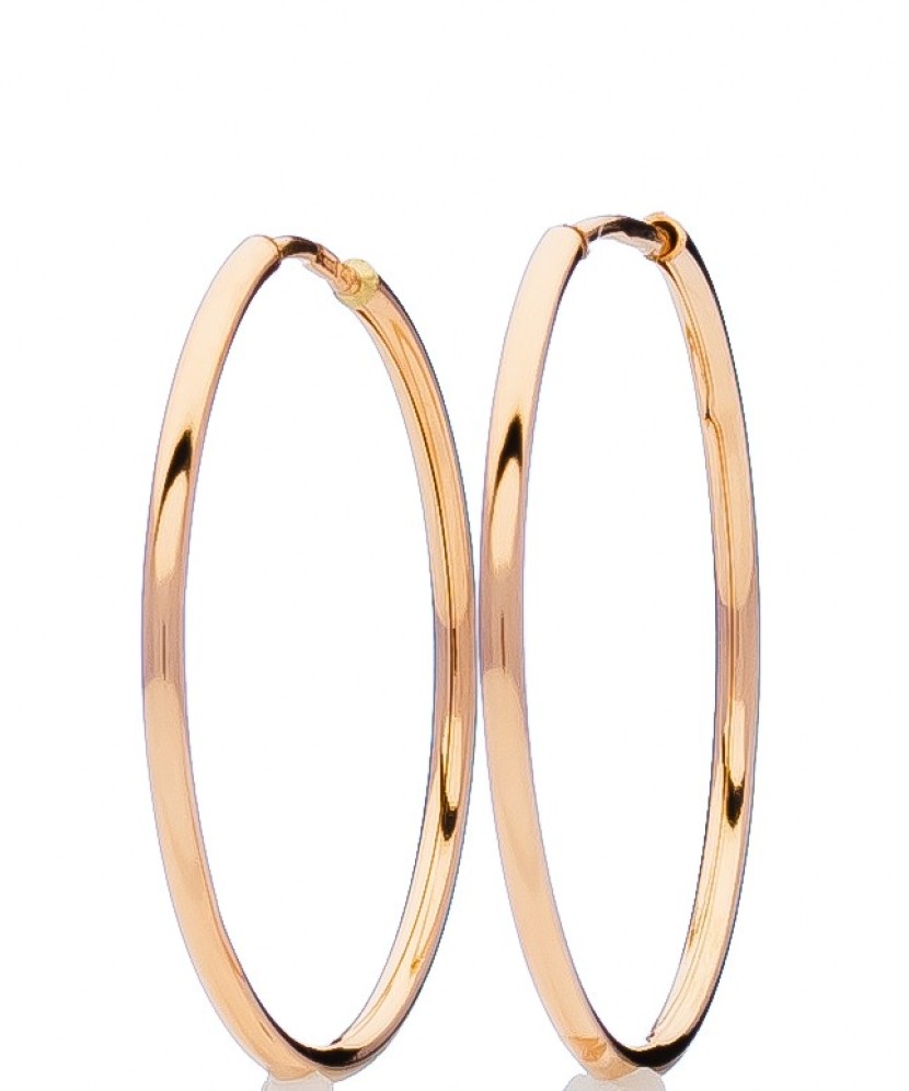 Auksiniai auskarai rinkutės 30mm - Auksiniai auskarai - Goldinga