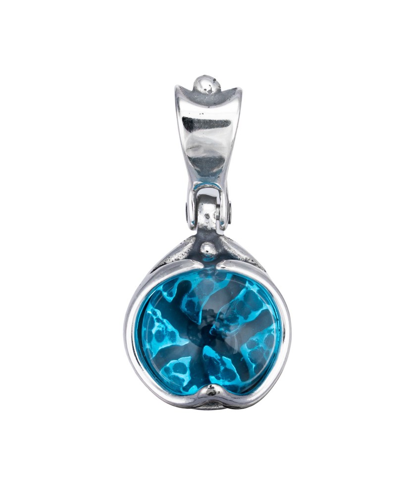 Sidabrinis pakabukas su akvamarinu - Sidabriniai pakabukai - Goldinga