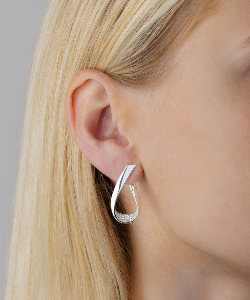 Sidabriniai auskarai su cirkoniais - Sidabriniai auskarai - Goldinga