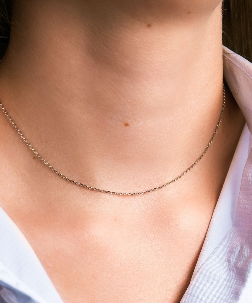 Balto aukso Grandinėlė 1.5mm - Grandinėlės - Goldinga