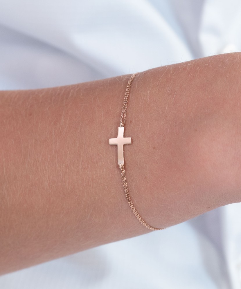 Auksinė apyrankė "Kryželis" - Auksinės apyrankės - Goldinga