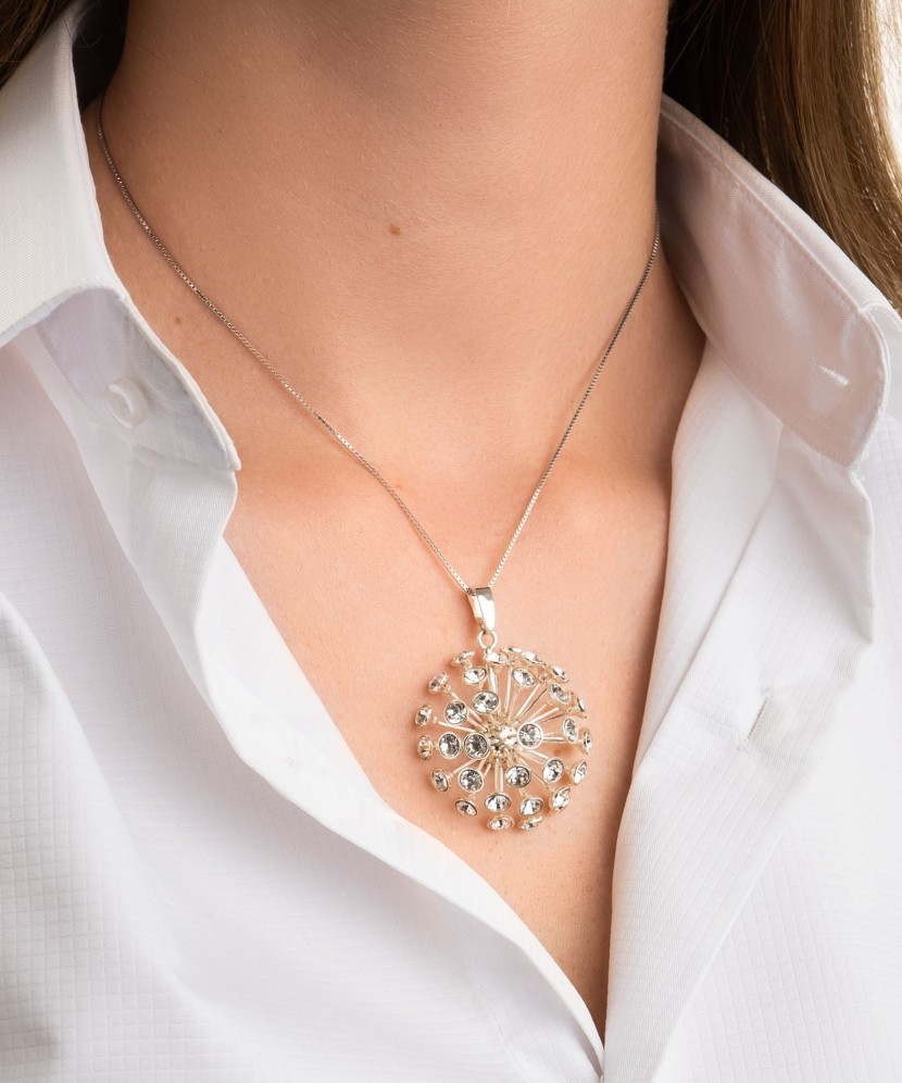 Sidabrinis pakabukas su cirkoniais - Sidabriniai pakabukai - Goldinga