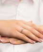 Auksinis žiedas su briliantais - Auksiniai Žiedai su brangakmeniais - Goldinga