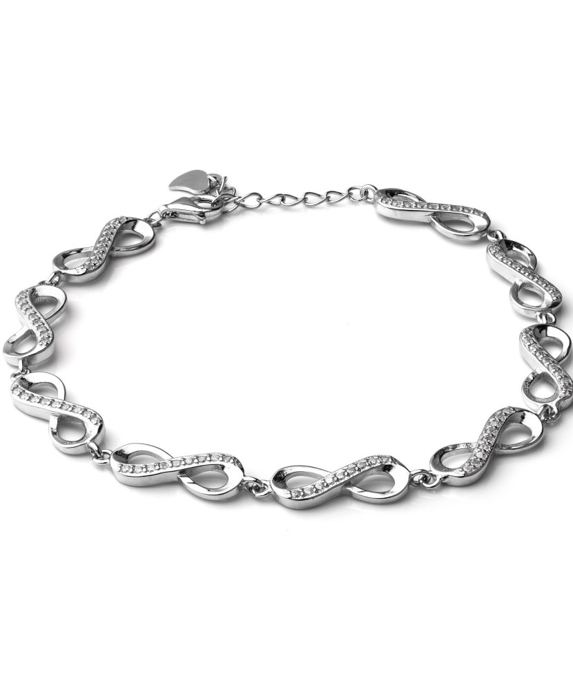 Sidabrinė Apyrankė Su Cirkoniais "Begalybė" - Sidabrinės apyrankės - Goldinga