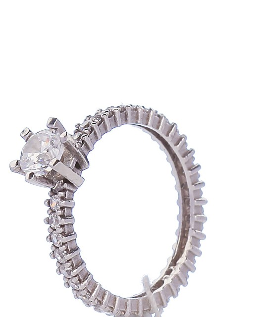 Sidabrinis žiedas su cirkoniais - Sidabriniai žiedai - Goldinga