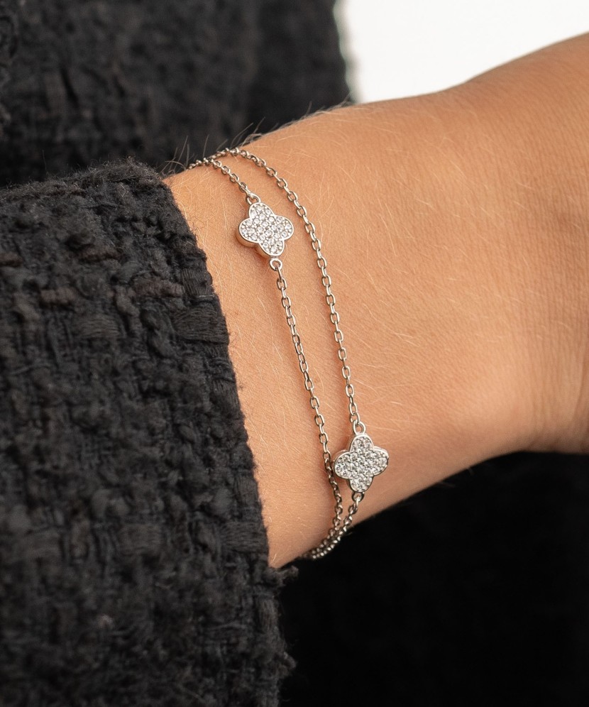 Sidabrinė Apyrankė Su Cirkoniais - Sidabrinės apyrankės - Goldinga