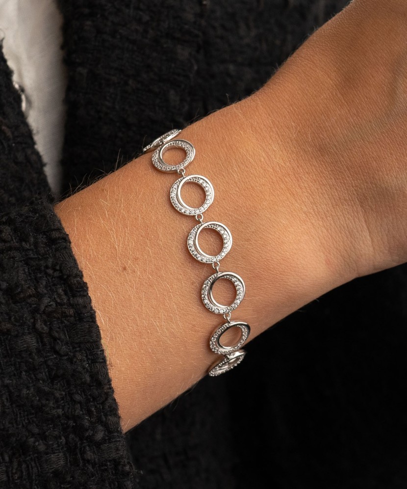 Sidabrinė Apyrankė Su Cirkoniais - Sidabrinės apyrankės - Goldinga