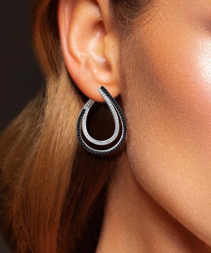 Sidabriniai auskarai su špineliais ir cirkoniais - Sidabriniai auskarai - Goldinga