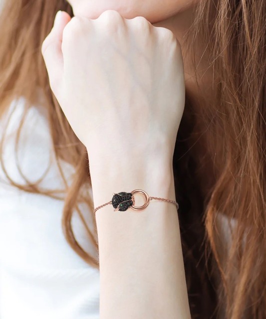 Sidabrinė paauksuota apyrankė su špineliais - Sidabrinės apyrankės - Goldinga