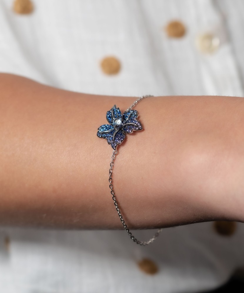 Sidabrinė apyrankė su cirkoniais - Sidabrinės apyrankės - Goldinga