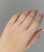 Auksinis žiedas su briliantais 0,057ct - Auksiniai Žiedai su brangakmeniais - Goldinga