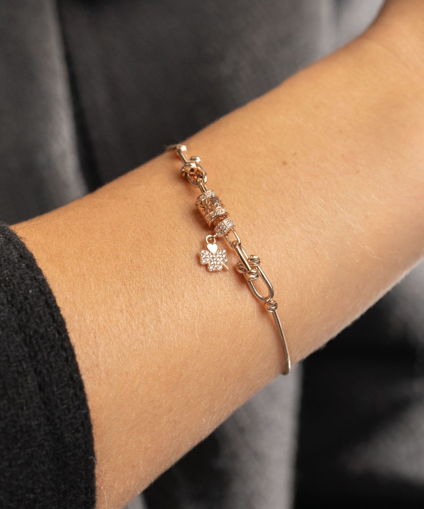 Auksinė apyrankė su cirkoniais - Auksinės apyrankės - Goldinga