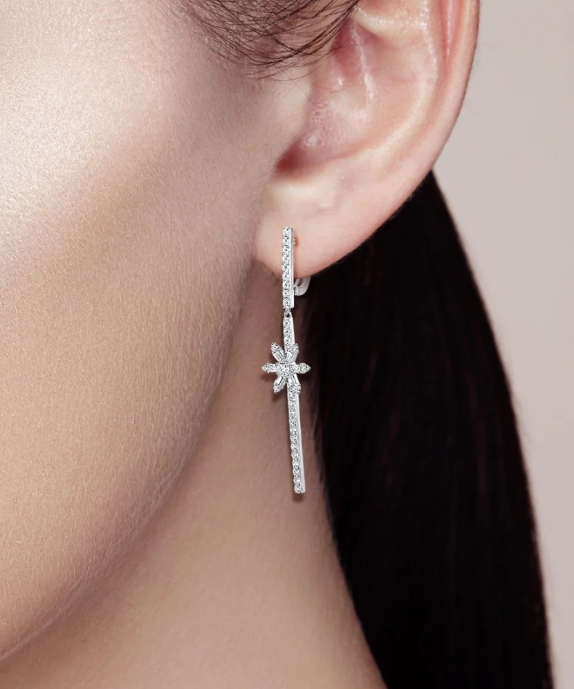 Sidabriniai auskarai su cirkoniais - Sidabriniai auskarai - Goldinga