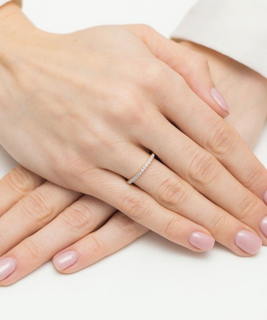 Auksinis žiedas su deimantais - Auksiniai Žiedai su brangakmeniais - Goldinga