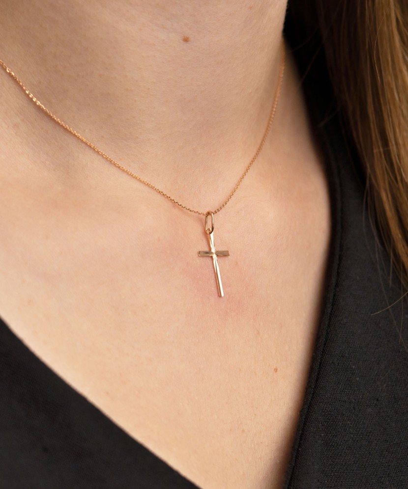 Auksinis pakabukas "Kryželis" - Auksiniai pakabukai - Goldinga