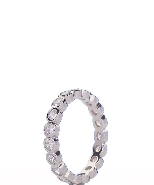 Sidabrinis žiedas su cirkoniais - Sidabriniai žiedai - Goldinga