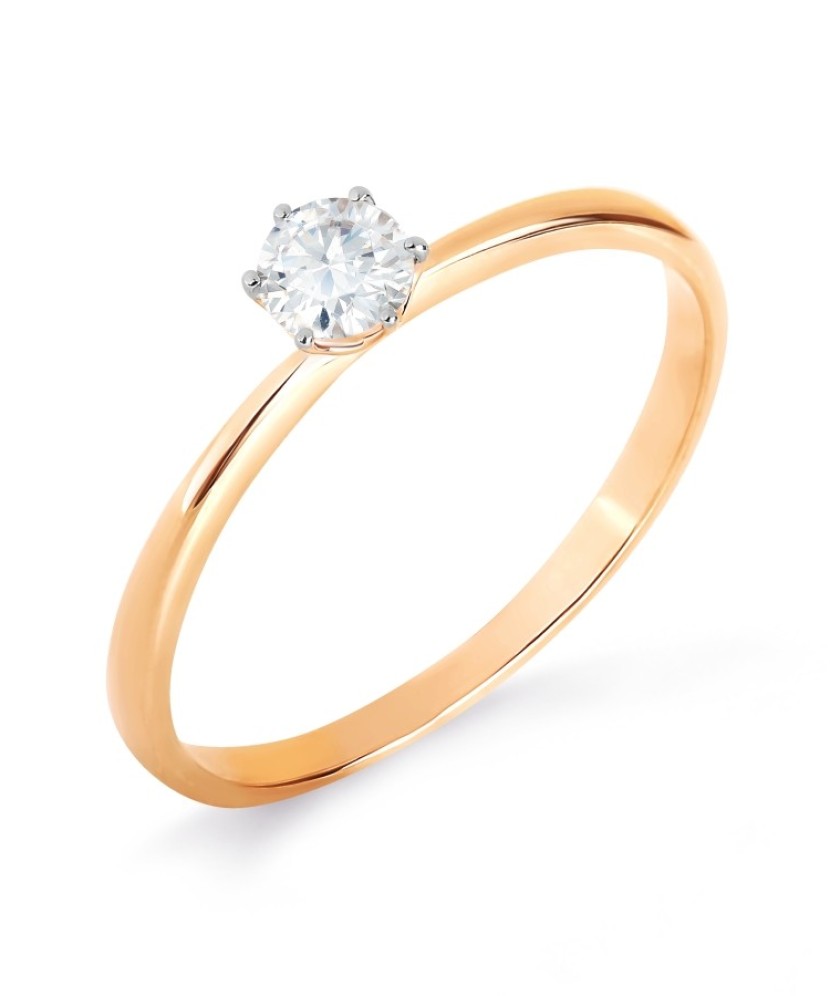 Auksinis žiedas su cirkoniu  - Goldinga