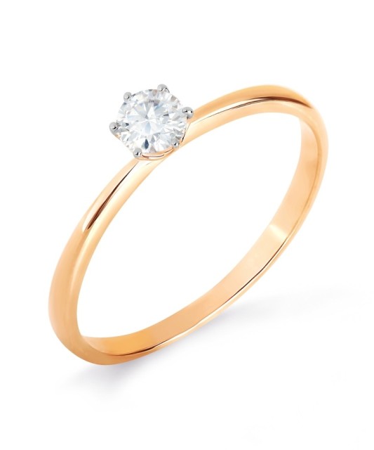 Auksinis žiedas su cirkoniu  - Goldinga