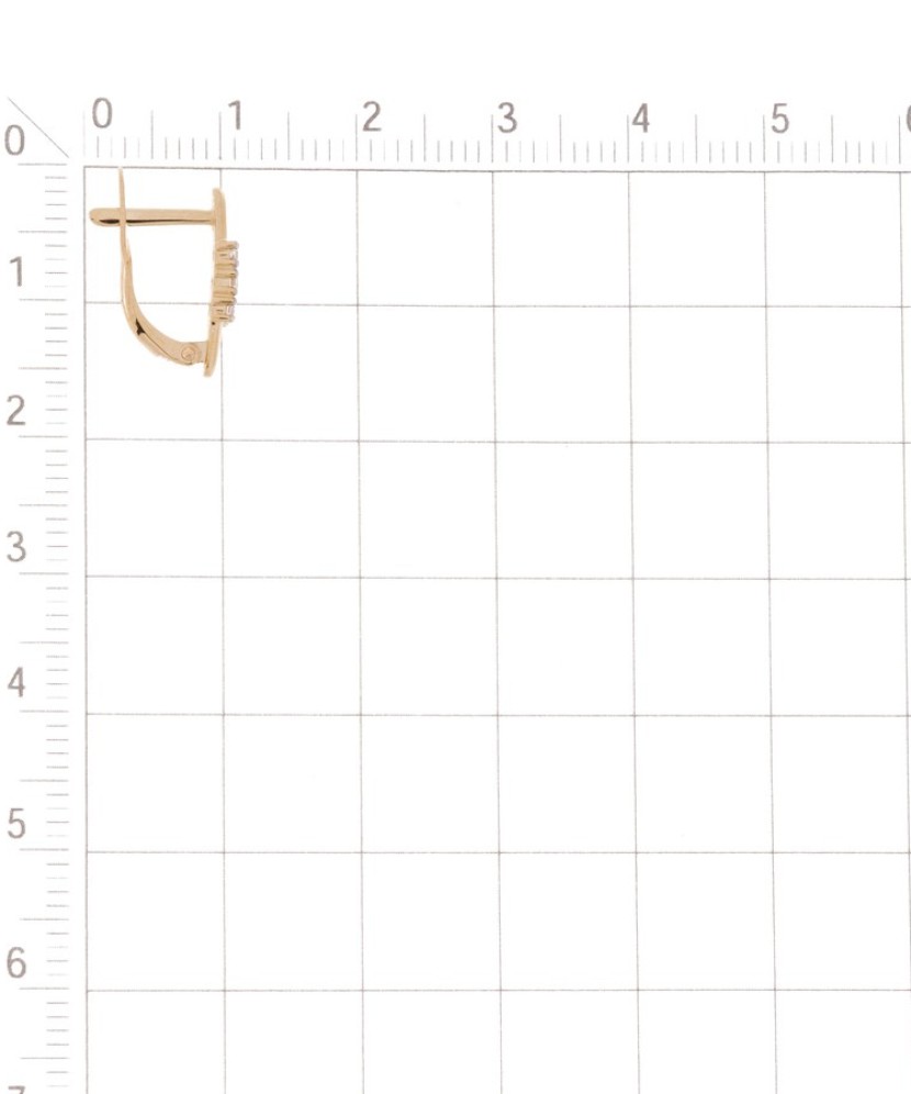 Auksiniai auskarai su cirkoniais - Auksiniai auskarai - Goldinga