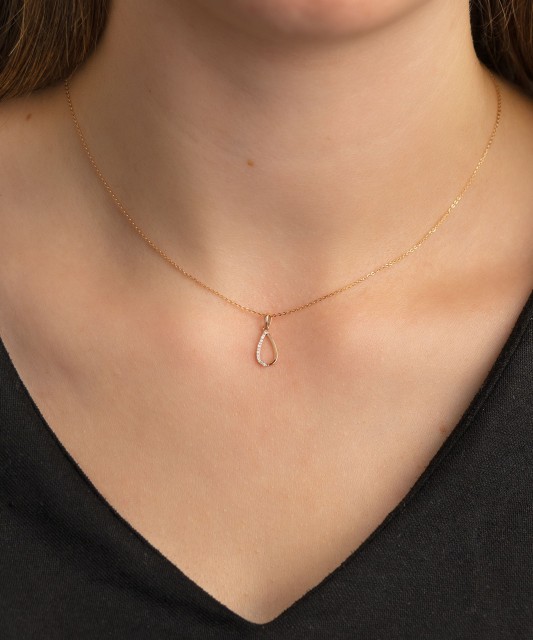 Auksinis pakabukas su deimantais  - Goldinga