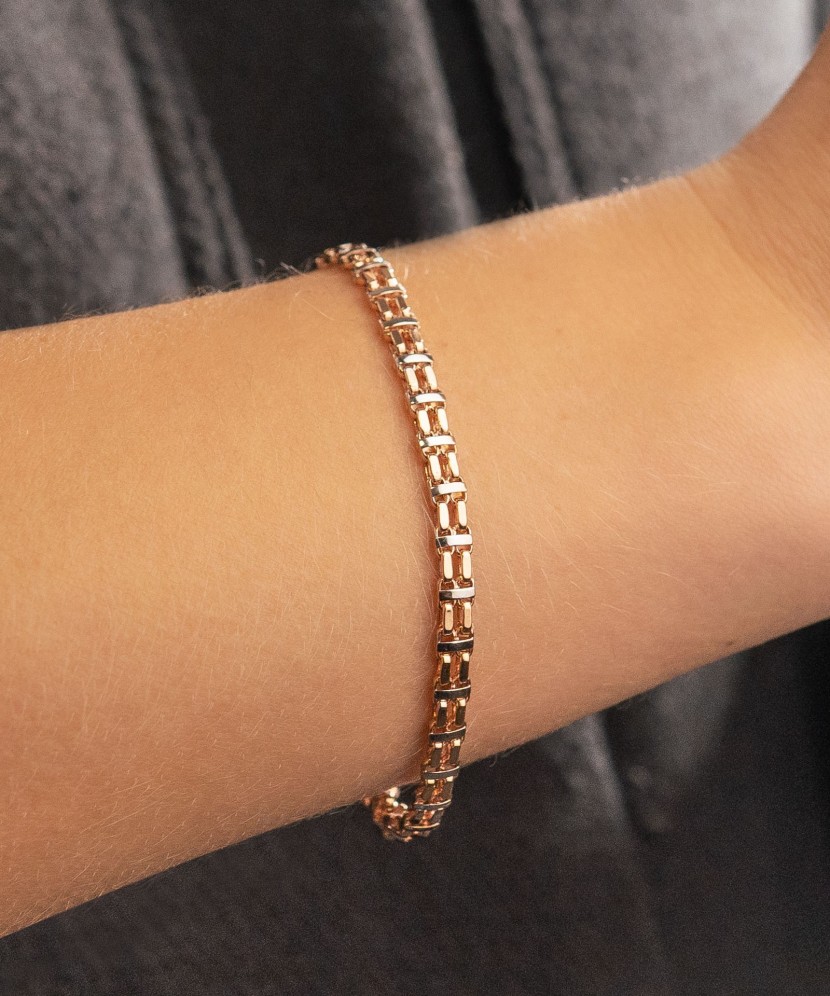 Auksinė apyrankė 4mm - Auksinės apyrankės - Goldinga