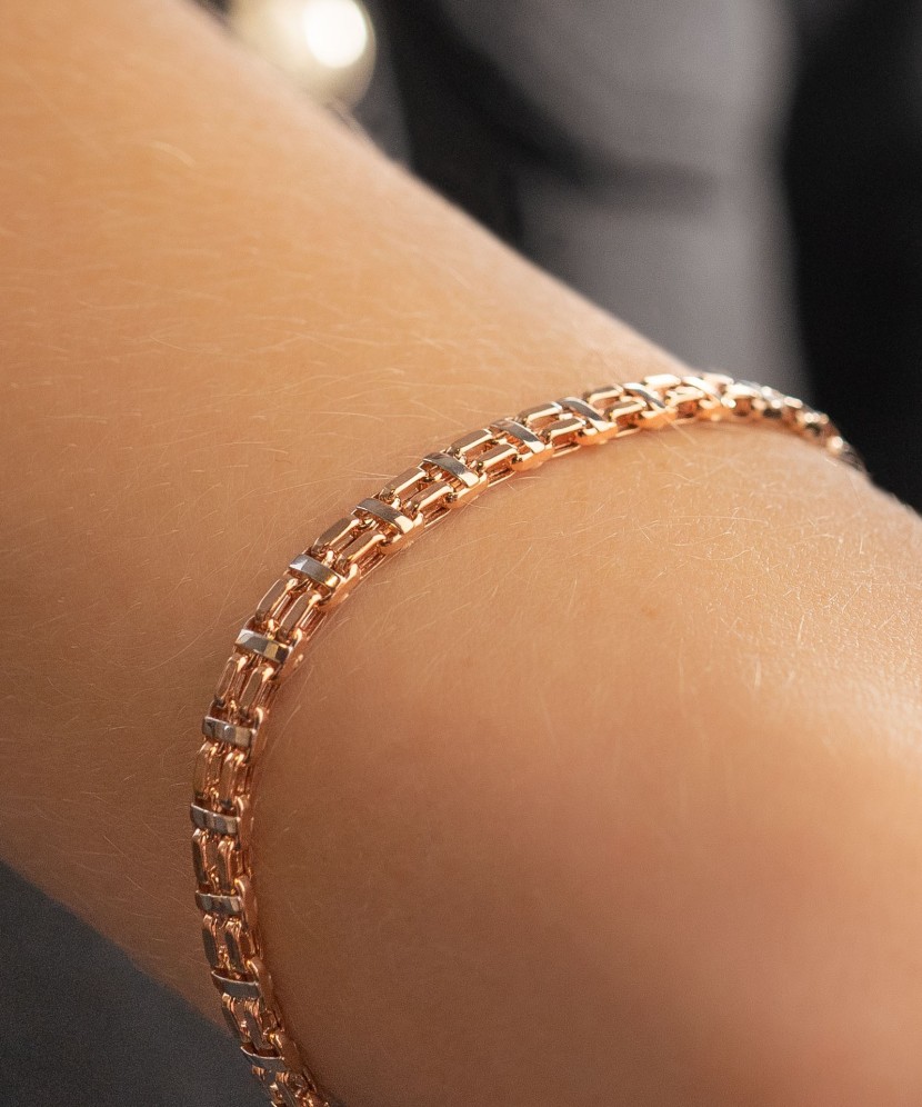 Auksinė apyrankė 4mm - Auksinės apyrankės - Goldinga