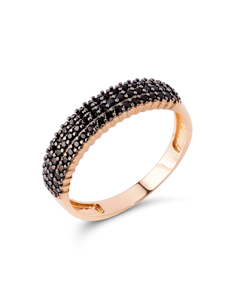 Auksinis žiedas su cirkoniais  - Goldinga