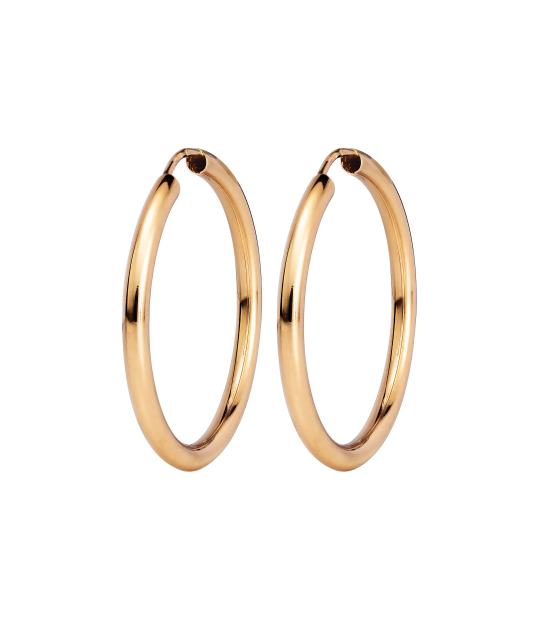 Auksiniai auskarai rinkutės 30 mm - Auksiniai auskarai - Goldinga