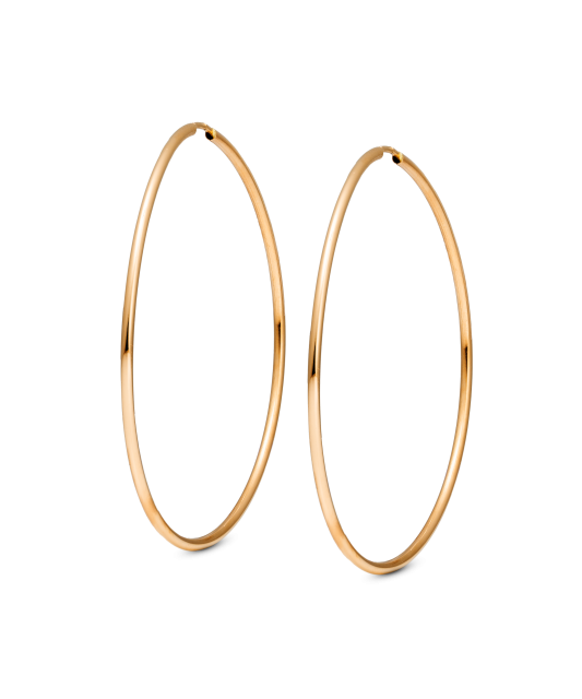 Auksiniai auskarai rinkutės 50mm - Auksiniai auskarai - Goldinga