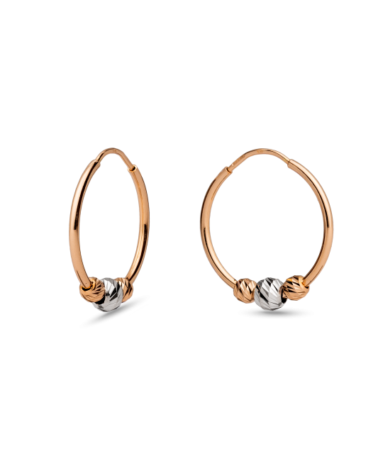 Auksiniai auskarai rinkutės 20mm - Auksiniai auskarai - Goldinga