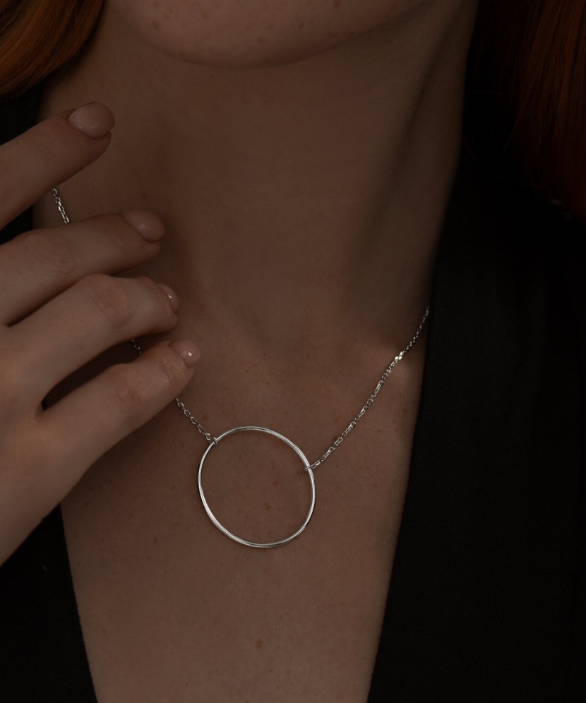 Sidabrinė grandinėlė su pakabuku - Sidabrinės grandinėlės su pakabukais - Goldinga