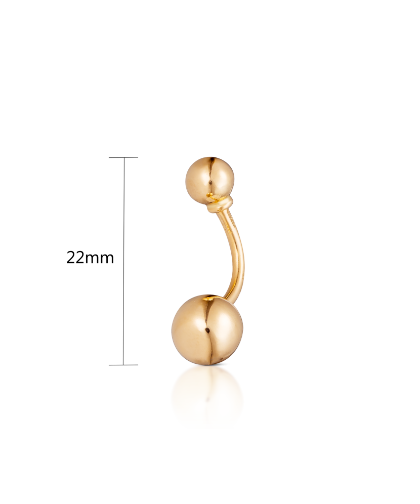 auksinis auskaras į bambą - Auskarai į bambą ir nosį - Goldinga