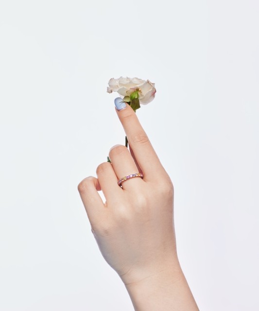 Sidabrinis žiedas su cirkoniais - Sidabriniai žiedai - Goldinga