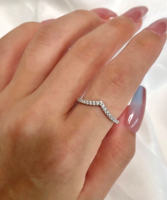 Sidabrinis žiedas su cirkoniais - Sidabriniai žiedai - Goldinga