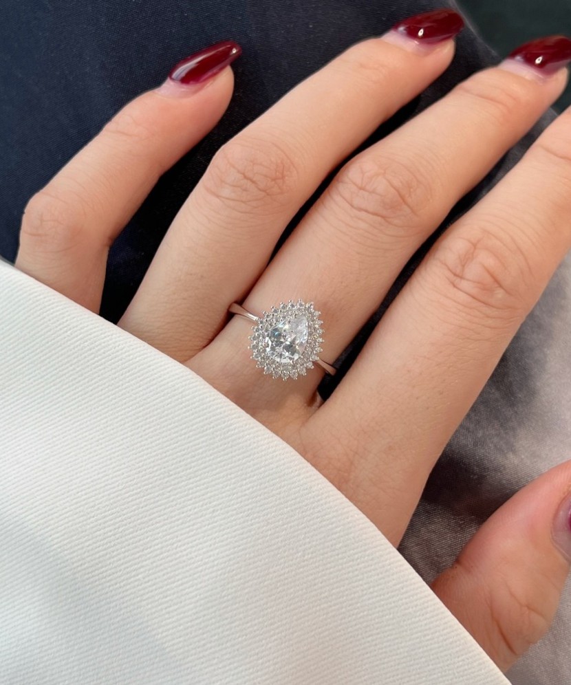 Sidabrinis žiedas su cirkoniais - Perkamiausi - Goldinga