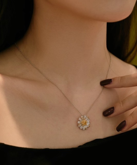 Sidabrinė Grandinėlė Su Cirkonio Pakabuku - Sidabrinės grandinėlės su pakabukais - Goldinga