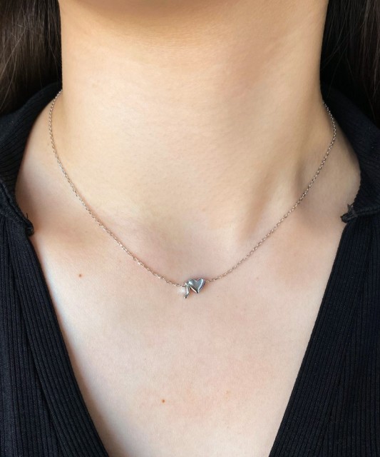 Sidabrinė Grandinėlė Su Pakabuku Raidė J - Sidabrinės grandinėlės su pakabukais - Goldinga